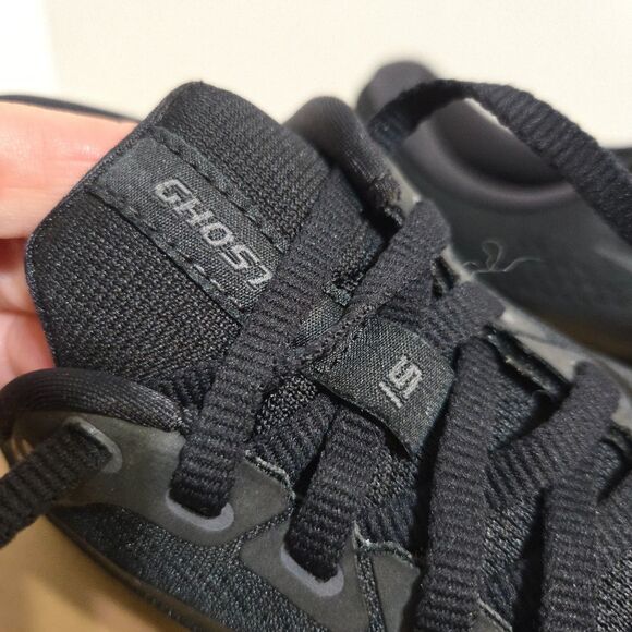 Brooks Ghost 15 Running Shoes Womens 7/38 B Triple Black Ebony Athletic Training - Picture 7 of 8